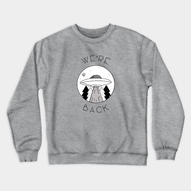 Alien UFO Sighting Crewneck Sweatshirt by The MYSTIC ILLUMINARE